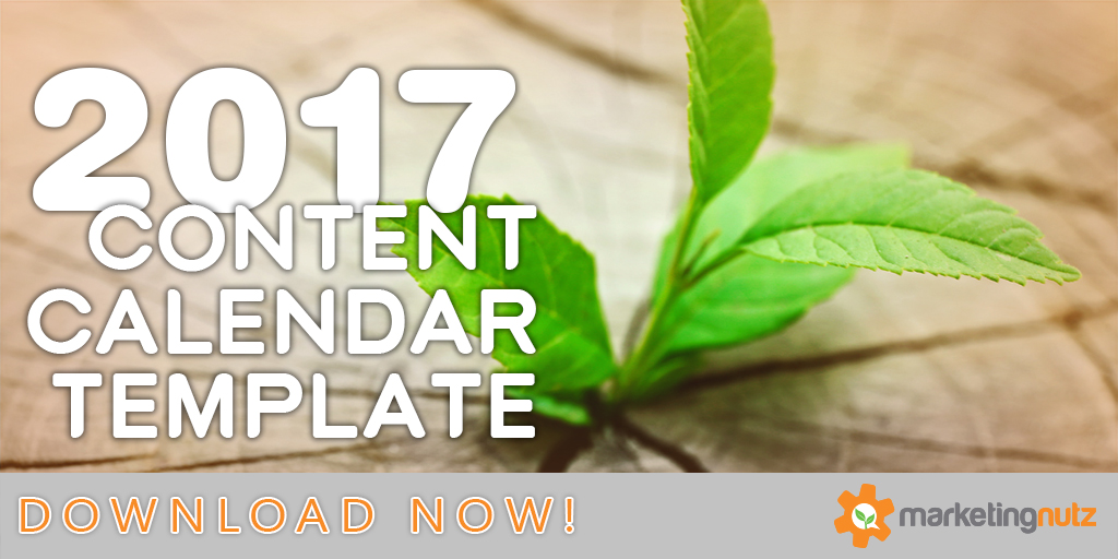 content marketing calendar template 2017